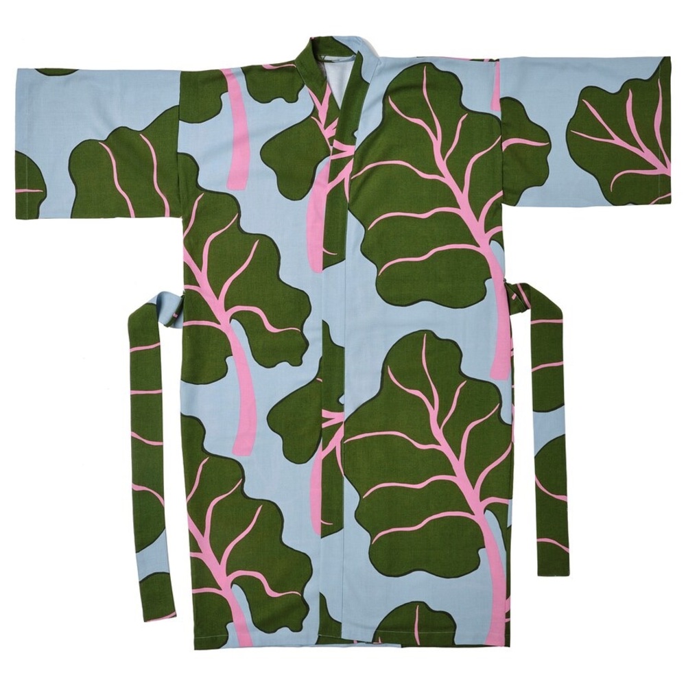 COPY - IKEA x Marimekko Bastua Blue Kimono Robe S/M